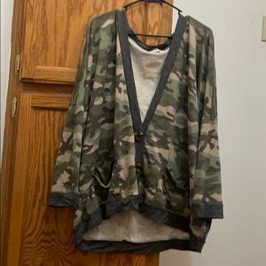 Camo Cardigan